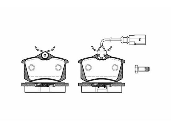 Brake Pad Set, disc brake VAG - 7M3 698 451