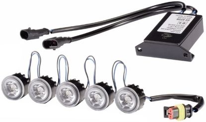 Daytime Running Light Set LEDayFlex 5xLED, 12/24V (+gab.)