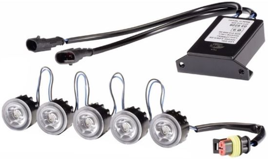 Daytime Running Light Set LEDayFlex 5xLED, 12/24V (+gab.)