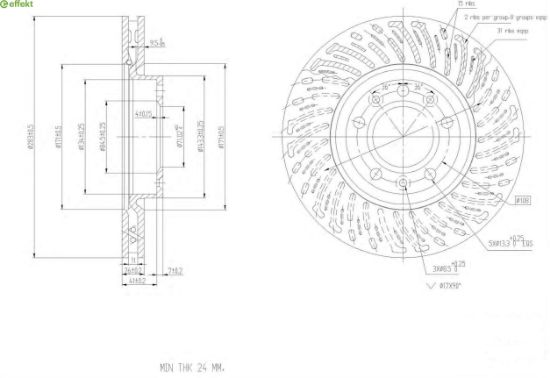 Brake Disc PSA - 16 478 674 80