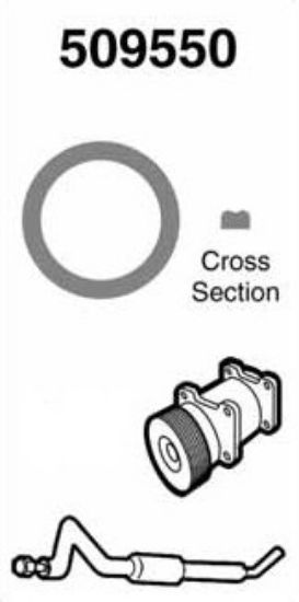 Gasket, coolant pipe O-rõngas, nr 8, sisem 11mm, pakk 20tk.