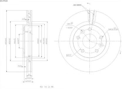 Brake Disc RENAULT - 40 20 65H A0A