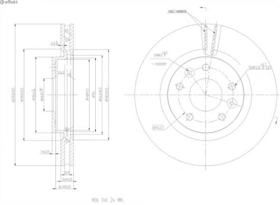 Brake Disc RENAULT - 40 20 65H A0A