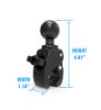 Mobile phone/PDA holder C-kuuliga kinniti torule 16-38mm