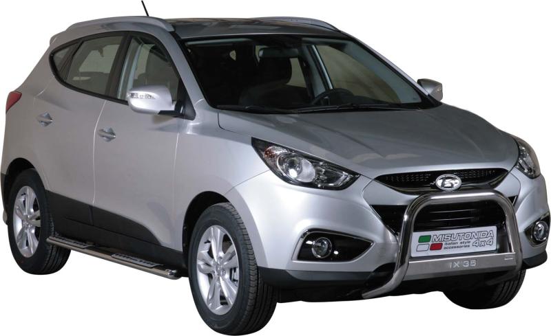 Frontal Protection Bar Hyundai IX35 11- 63mm (A), logoga