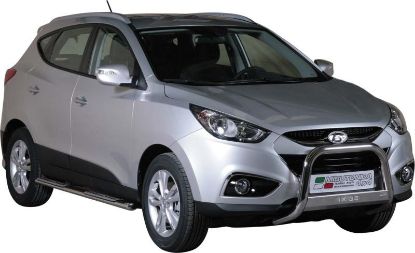 Frontal Protection Bar Hyundai IX35 11- 63mm (A), logoga