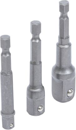 Screwdriver Set 3 osaline adapterite kompl. 1/4", 3/8", 1/2"