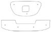 Trim/Protection Strip, radiator grille Seat Leon 2008-2010