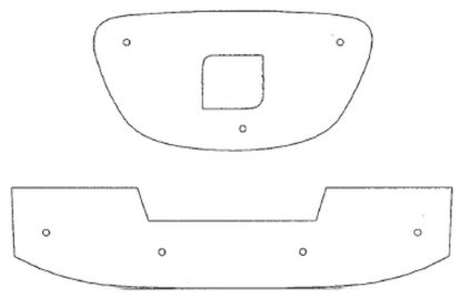 Trim/Protection Strip, radiator grille Seat Leon 2008-2010