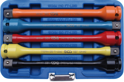 Extension Set, socket wrench Momentpadrunid 1/2" 100 - 150 Nm 5tk