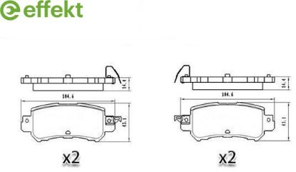 Brake Pad Set, disc brake MAZDA - DAY3-26-48ZA
