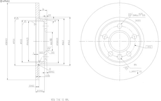 Brake Disc VAG - 7D0 615 601