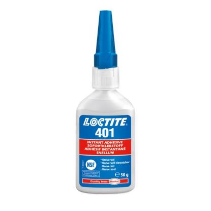 Threadlocker LOCTITE 401 BO50G (poorsed pinnad, metall)