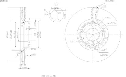 Brake Disc VAG - 7E0 615 301 C