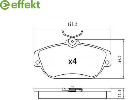 Brake Pad Set, disc brake VOLVO