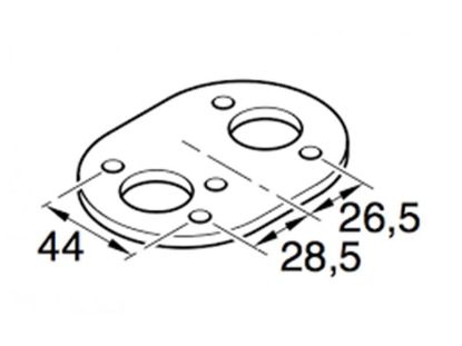 Mounting plate, auxilliary heater roostevaba plaat AT2000/40/55