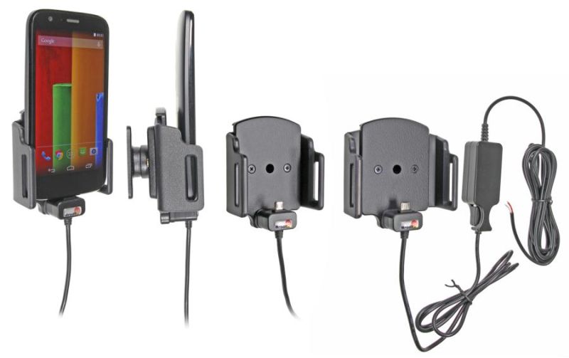 Mobile phone/PDA holder laius 62-77mm, paksus 6-10mm, Micro USB