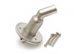 Exhaust hull fitting, pre-heater 24mm 90kraadi vihmakattega