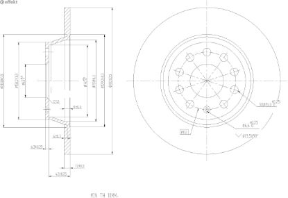 Brake Disc VAG - 1K0 615 601AD