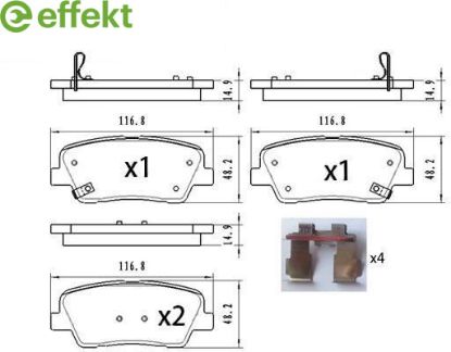 Brake Pad Set, disc brake Hyundai, Kia Brake Pad Set, disc brake Hyundai, Kia
