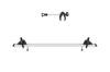 Extension Set, trailer hitch bike carrier WanderWay 3rd Bike Adapter