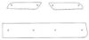 Trim/Protection Strip, radiator grille Mitsubishi Lancer Sportb. 09-