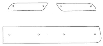 Trim/Protection Strip, radiator grille Mitsubishi Lancer Sportb. 09-