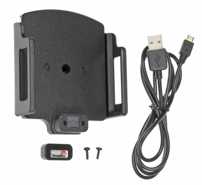 Mobile phone/PDA holder laius 75-89mm, paksus 6-10mm, Micro USB
