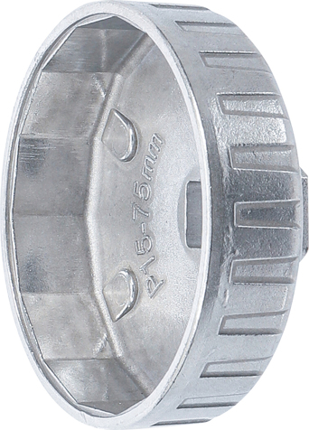 Oilfilter Spanner End Cap Oil Filter Wrench, Aluminium Diecast, 75 m