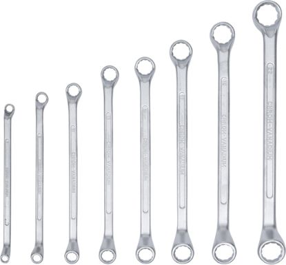 Double Ring Spanner Set 8-piece "Deep Crank" Double Ring Spanner Set, 6x7-