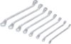 Double Ring Spanner Set 8-piece "Deep Crank" Double Ring Spanner Set, 6x7-