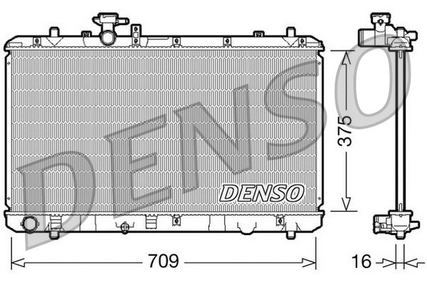 Radiator, engine cooling SUZUKI SX4 1.5 i * Man. 10/0