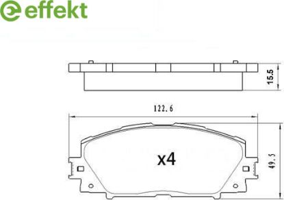 Brake Pad Set, disc brake Toyota