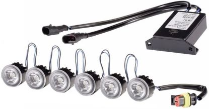 Daytime Running Light Set LEDayFlex 6xLED, 12/24V (+gab.)