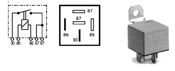 Relay, main current minirelee 12V 30A sulguv