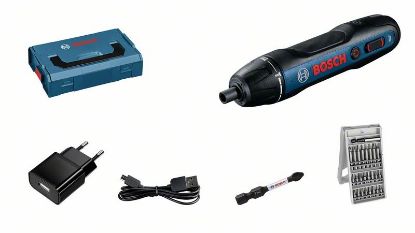 Electrical Tool Set (rechargeable) Bosch Go, 2,5/5 Nm, HEX 1/4""