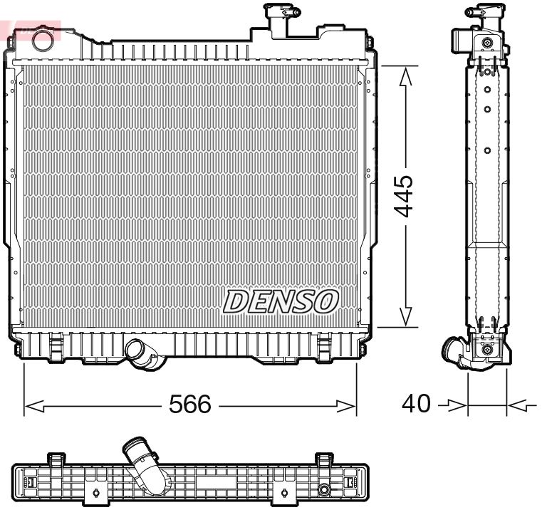 Radiator, engine cooling RENAULT 21400MD41A / 21400MB41A / 21410MB40A / 500 Radiator, engine cooling RENAULT 21400MD41A / 21400MB41A / 21410MB40A / 500