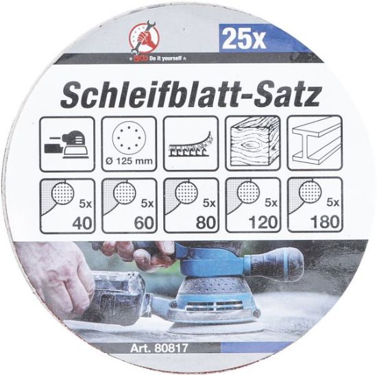 Universal Deburrer Ø125 lihvkettad P40-P180 25tk