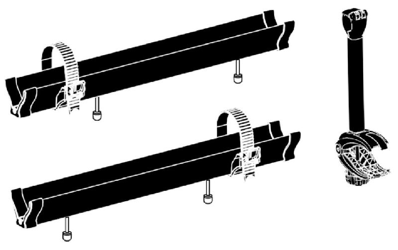 Extension Set, trailer hitch bike carrier Caravan lisahoidik 3 ndale