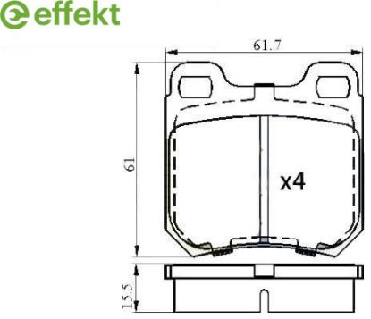 Brake Pad Set, disc brake Opel