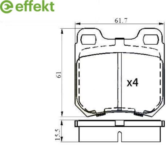 Brake Pad Set, disc brake Opel