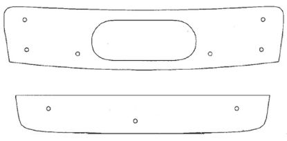 Trim/Protection Strip, radiator grille Audi A4 2001-2004