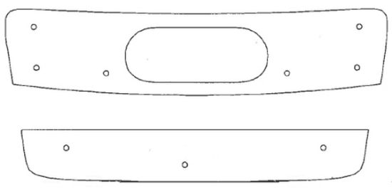 Trim/Protection Strip, radiator grille Audi A4 2001-2004