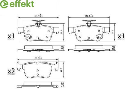 Brake Pad Set, disc brake FORD - 5 341 209