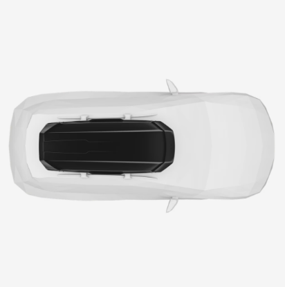 Roof Box (216x89x35cm; 400L), Black Glossy