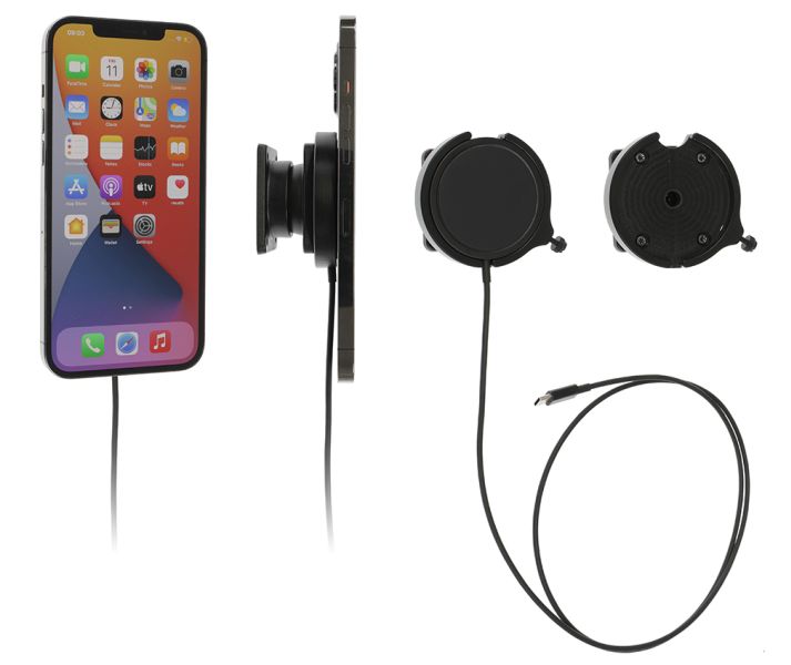 Mobile phone/PDA holder Apple iPhone 12-16 Magsafe laadijaga tilt
