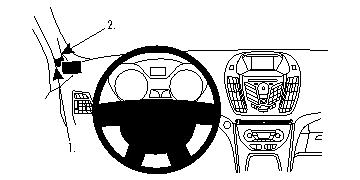 Trim Frame Ford C-Max 11-18 vasakule