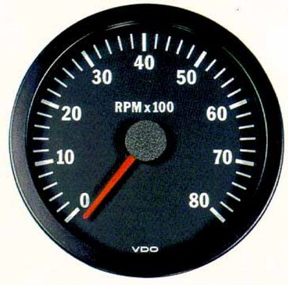 Revolution Counter 12V 100mm 0 - 8000 p/min Revolution Counter 12V 100mm 0 - 8000 p/min
