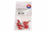 Terminal, electric universal parts plaat 2.8x0.8mm punane