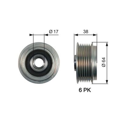 Alternator Freewheel Clutch Hyundai/Kia